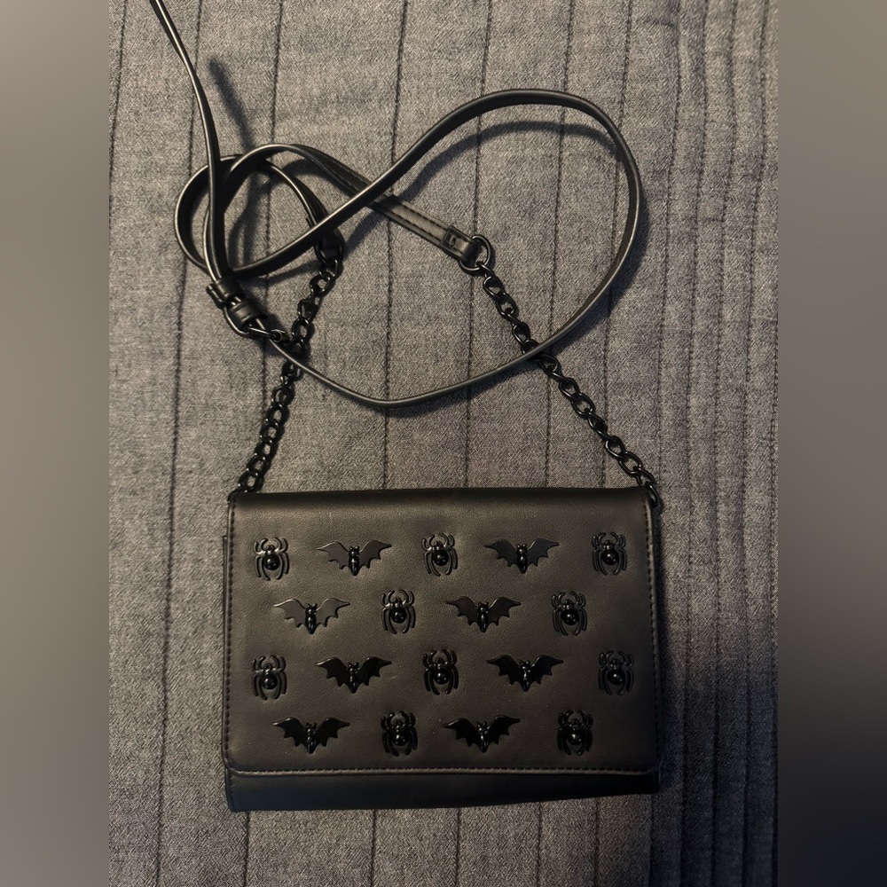 Viral Betsey Johnson Bats & Spiders crossbody bag